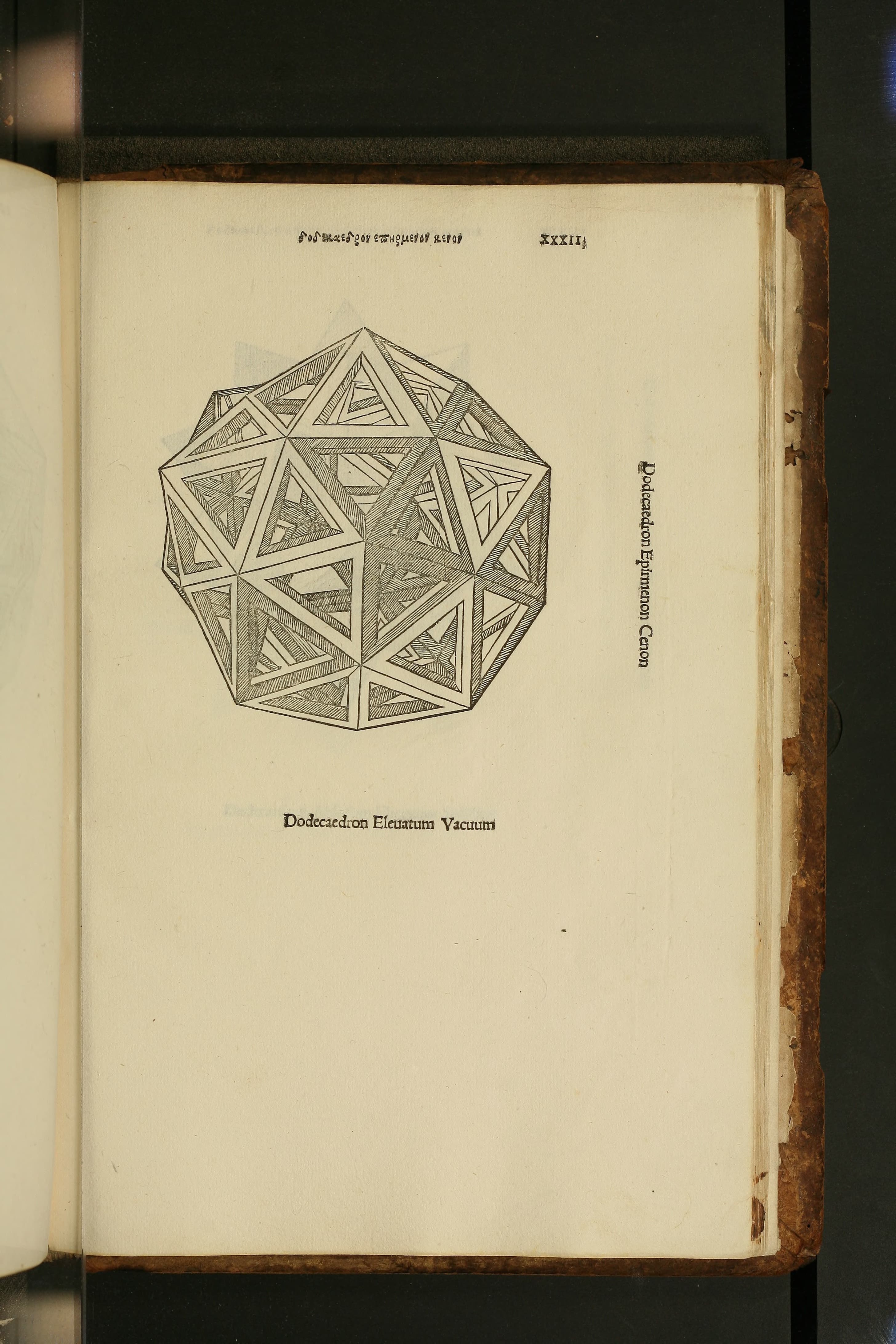 Dodécaèdre dessiné par Léonard de Vinci pour De Divina Proportione